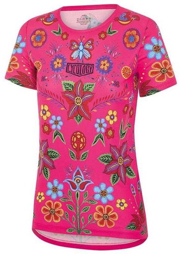 Women's functional T-shirt Frida Pink size. XL - Cycling T-Shirt - Main image