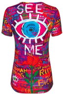 Women's functional T-shirt SeeMe size. M - Cycling Jersey