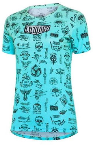 Women's functional T-shirt Tri Tatoo size. M - Cycling T-Shirt - Main image
