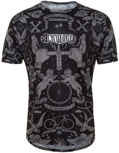 Men's functional shirt Velo tattoo size. L - Cycling Jersey - Main image