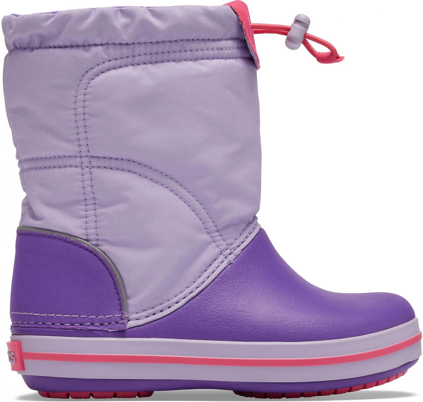 Crocs Crocband LodgePoint Boot Kids Lavender Neon EU 22 23 US