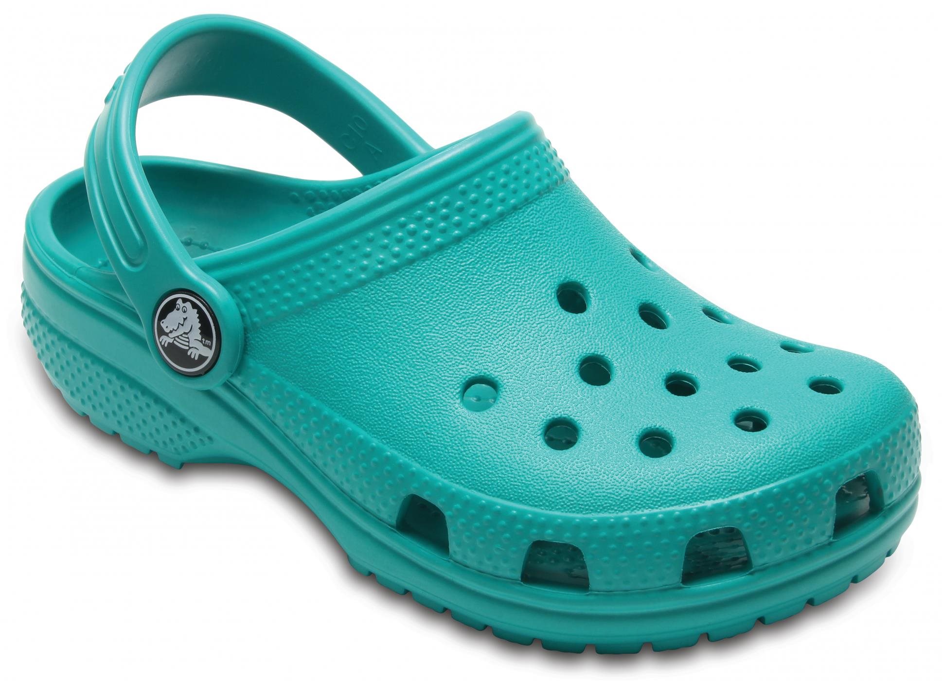 Tropical cheap blue crocs