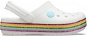 Crocband Rainbow Glitter Clg Kids White fehér EU 22-23 / US C6 / 132 mm - Papucs