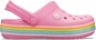 Crocband Rainbow Glitter Clg Kids Pink Lemonade rózsaszín - Papucs