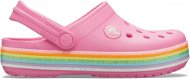 Crocband Rainbow Glitter Clg Kids Pink Lemonade růžová - Slippers