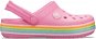 Crocband Rainbow Glitter Clg Kids Pink Lemonade rózsaszín EU 23-24 / US C7 / 140 mm - Papucs