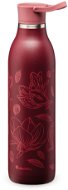 Aladdin CityLoop Thermavac eCycle Vakuová láhev 600 ml, Burgundy Magnolia - červená s potiskem - Drinking Bottle