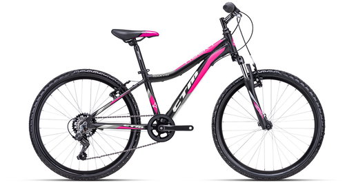 CTM ROCKY 2.0 Black/Pink size 13“ - Children's Bike - Main image
