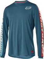 Fox Ranger Dr Ls Jersey Aqua M - Cycling Jersey