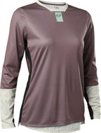 Fox W Defend Ls Jersey Plum Perfect S - Cycling Jersey