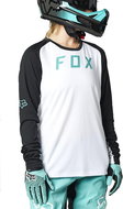 Fox W Defend Ls Jersey White/Black S - Cycling Jersey
