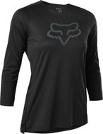 Fox W Flexair 3/4 Jersey Black L - Cycling Jersey