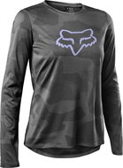 Fox W Ranger Tru Dri Ls Jersey Grey S - Cycling Jersey