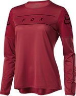 Fox Womens Flexair Ls Fine Line Jersey Cardinal XS - Cycling Jersey