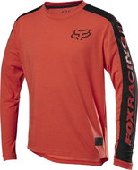 Fox Youth Ranger Dr Ls Jersey Orange Crsh YL - Cycling Jersey