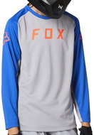 Fox Yth Defend Ls Jersey Steel Grey YS - Cycling Jersey