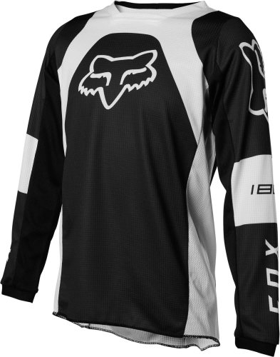 MX Fox Yth 180 Lux Jersey Black YL - Cycling Jersey - Main image
