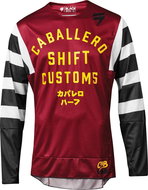 MX Shift 3Lack Caballero X Lab Jersey Red M - Cycling Jersey