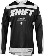 MX Shift 3Lack Label Strike Jersey Black/White L - Cycling Jersey