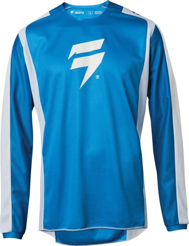 MX Shift Whit3 Label Race Jersey 2 Blue/White XL - Cycling Jersey - Main image