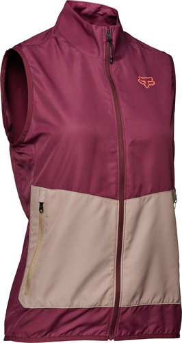 Fox W Ranger Wind Vest Dark Maroon XS - Cycling Jacket - Main image