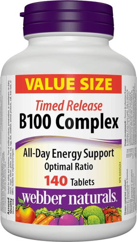 Webber Naturals B100 Complex 140 tbl - B Complex - Main image