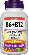 Webber Naturals B6 + B12 with Folic Acid 120 cps - Vitamin B