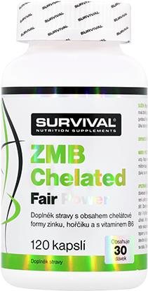 Survival ZMB Chelated Fair Power 120 cps - Dietary Supplement - Main image