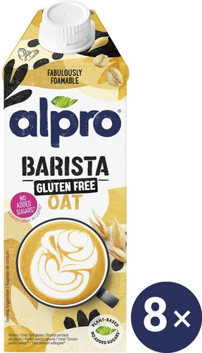 Alpro Barista oat drink (horeca - gluten free) 8 × 750 ml - Plant-based Drink - Main image