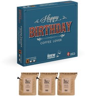 THE BREW COMPANY Dárkové balení kávy, Happy Birthday Coffee Kit 3 ks - Gift Set