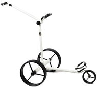 Davies Caddy QUICK FOLD NEW Shiny White with battery, black wheels - Golf Cart
