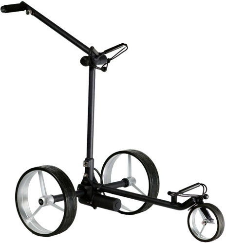 Davies Caddy SMART Black Matt with battery, silver wheels - Golf Cart - Main image
