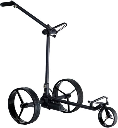 Davies Caddy SMART Black Matt with battery, black wheels - Golf Cart - Main image