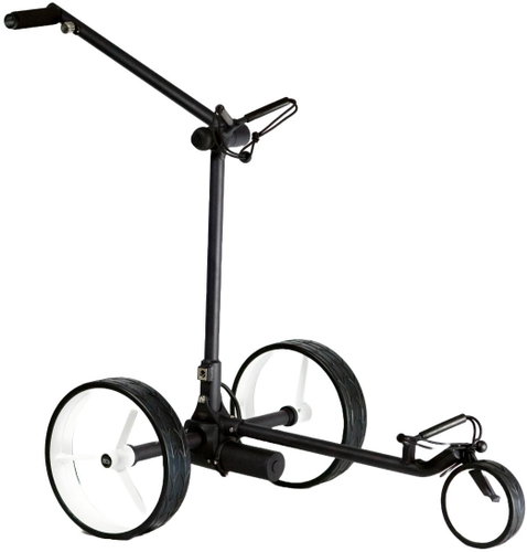 Davies Caddy SMART Black Matt with battery, white wheels - Golf Cart - Main image