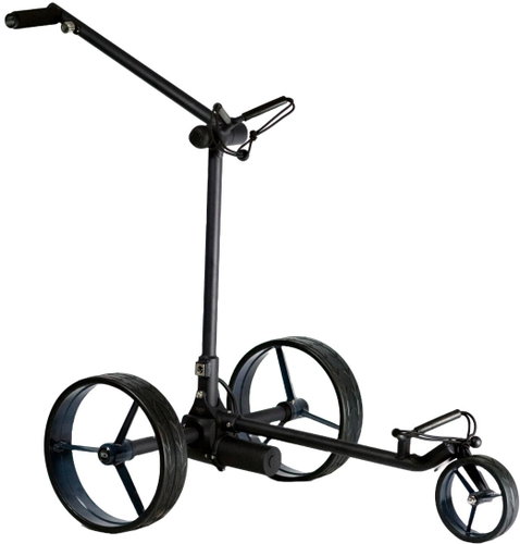 Davies Caddy SMART Black Matt with battery, grey wheels - Golf Cart - Main image