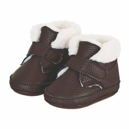 STERNTALER textile winter boots imitation leather brown 5302001, 18 - Baby Booties - Main image