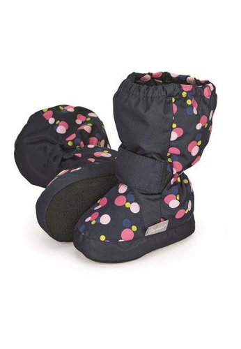 STERNTALER High blue textile winter boots, girls with bubbles 5102110, 24 - Baby Booties - Main image