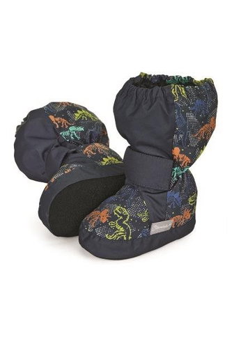 STERNTALER Boots textile winter boots, high blue, boys, dinosaurs 5102111, 24 - Baby Booties - Main image
