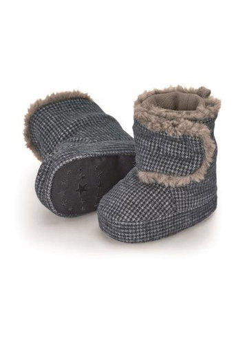 STERNTALER textile winter boots, ankle, fur, non-slip, blue 5102122, 22 - Baby Booties - Main image
