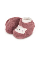 STERNTALER plush booties, winter, cat, pink 5102182, 16 - Baby Booties
