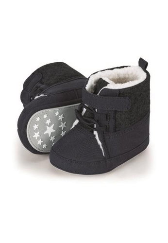 STERNTALER textile winter boots, fur, velcro blue 5302101, 22 - Baby Booties - Main image