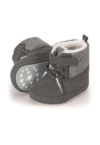 STERNTALER boots textile winter boots, fur, velcro grey 5302101, 20 - Baby Booties - Main image