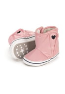 STERNTALER boots textile winter boots, fur, velcro, pink. heart 5302111, 20 - Baby Booties