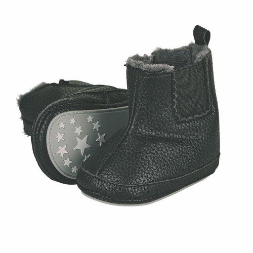 STERNTALER textile winter boots imitation leather dark grey with zip 5302015, 16 - Baby Booties - Main image