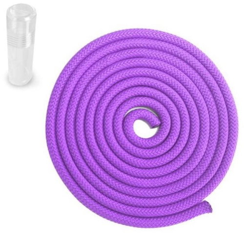 SEDCO Gymnastic cotton jump rope 3m - PVC Tuba, purple - Skipping Rope - Main image