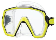 Tusa Freedom HD, Transparent Silicone, Yellow Frame - Diving Mask