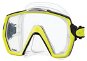 Tusa Freedom HD, Transparent Silicone, Yellow Frame - Diving Mask