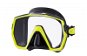 Tusa Freedom HD, Black Silicone, Yellow Frame - Diving Mask