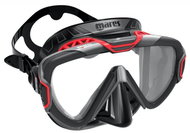 Mares Pure Wire, Black Silicone, Red Frame - Diving Mask