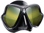 Mares X-Vision Ultra Liquidskin, black silicone, black frame, mirrored lenses - Diving Mask